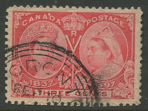 STAMP STATION PERTH Canada #53 QC Jubilee Definitive Used - CV$3.00