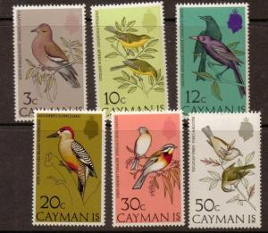 CAYMAN ISLANDS SG337/42 1974 BIRDS 1st SERIES MNH