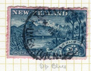 NEW ZEALAND; 1902-09 Wmk. series Perf. 14 fine used Shade of 2.5d.