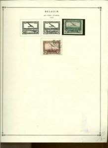 Collection, BELGIUM Part H Scott Page, 1895/1958, Cat $106 , Mint & Used  BOB