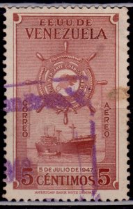 Venezuela, 1948-50, Airmail, Merchant Marine, 5c, SW#535, used