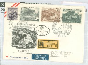 Austria 685-87 1962 Registered FDC