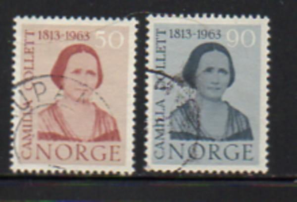 Norway Sc  431-2 1963 Collett stamp set used