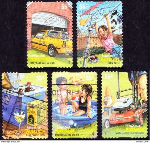 AUSTRALIA 2009 QEII 55c Multicoloured, Inventive Australia Self Adhesive Set ...