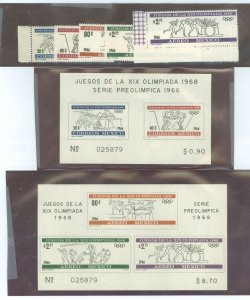 Mexico #974-75/C318-20/975a/ Mint (NH) Single (Complete Set)