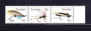 South Africa Transkei 71a-71b, 71e MNH Fishing Flies