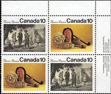 CANADA   # 579a MNH UPPER RIGHT PLATE BLOCK  (2-2)