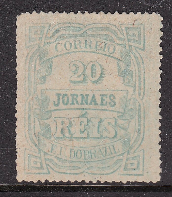 BRAZIL ^^^^^1890  BOB  sc# P20  NEWSPAPER  CLASSIC $ 70.00@ lar3921bza