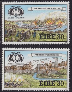 Ireland - 1990 - Scott #801-802 - MNH - Williamite Wars