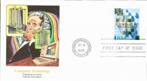FLEETWOOD - COMPUTER TECHNOLOGY OCT 8 1996 PROVING GROUNDS FIRST DAY COVER BX8