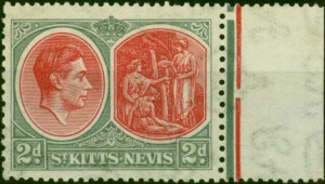 St Kitts Nevis 1938 2d Scarlet & Grey SG71 Good LMM