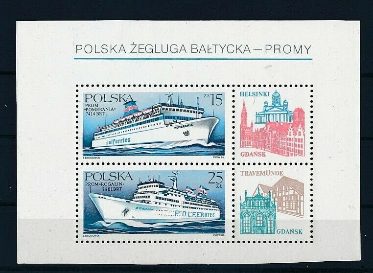 D202637 Boats S/S MNH Poland