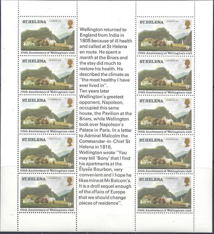 St. Helena #342-343 Set of 2 Sheets of 10  (MNH) CV$9.50