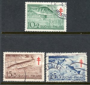 Finland # B129-31, Used.