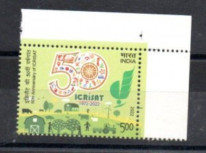 INDIA - 2022 - AGRICULTURE - ICRISAT - 50th ANNIVERSARY -