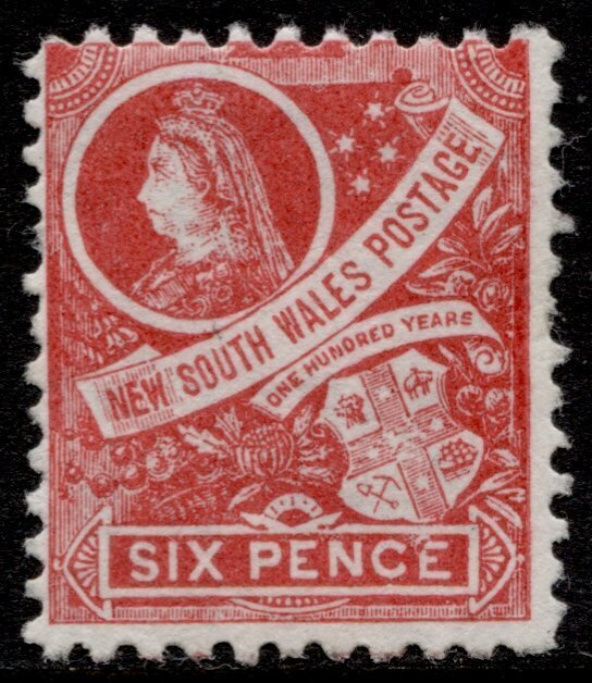 New South Wales #80 QV & Coat of Arms Wmk.55 Perf. 11 X 12 MNG CV$65.00