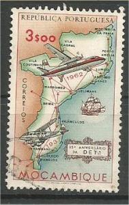 MOZAMBIQUE, 1962, used 3e  DETA airlines. Scott 431