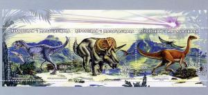 Madagascar 1998 Dinosaurs/Halley's Comet 2 Sheetlets Perforated MNH