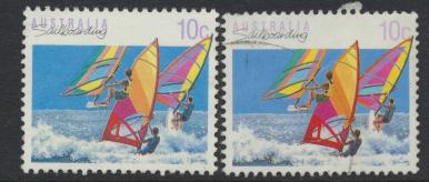 Australia SG 1174 &1174a SC# 1115 & 1115A Sailboarding  pair Used / FU  see d...