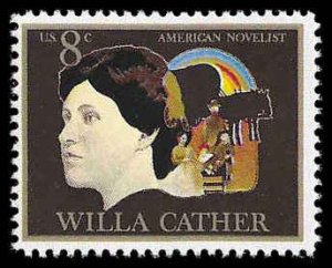 PCBstamps   US #1487 8c Arts - Willa Cather, MNH, (25)