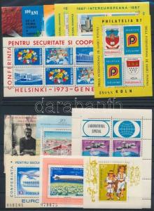 Thematic lot stamp Romania 1973-1993 13 blocks 1973 MNH WS212544