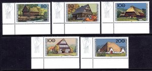 Germany 1996 Farmhouses Complete Mint MNH Set SC B802-B806