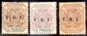 Transvaal 1900 SC# 204,208,212 MNH-OG E32