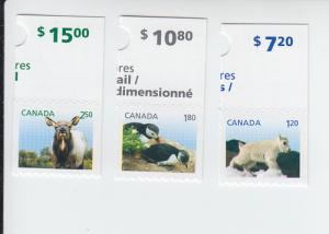 2014 Canada Baby Wildlife SA Bklt (3) (Scott 2715-17) MNH