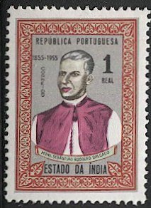 PORTUGESE INDIA 1955  Sc 532  MLH  1r  Msgr Rodolfo Dalgado