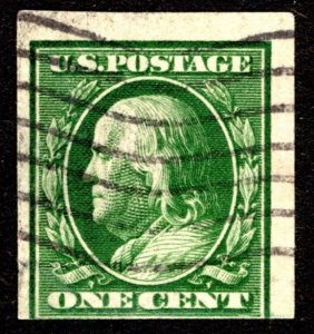 1911, US 1c, Franklin, Used, Sc 383