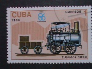 CUBA-VERY OLD CUBA-TRANPORTATION STAMPS USED- VF WE SHIP TO WORLD WIDE.