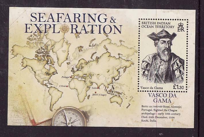 BIOT-Sc#371-unused NH sheet-Maps-Vasco Da Gama-Explorer-2009-