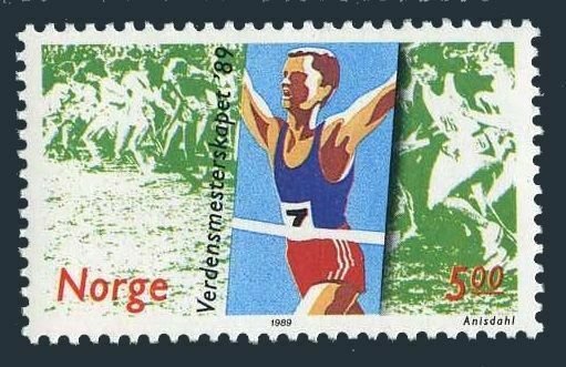 Norway 937,MNH.Michel 1014. Cross-Country Running Championships.1989.