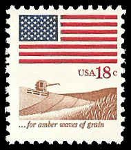 PCBstamps   US #1890 18c Waves of Grain, 1981, MNH, (8)