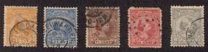 Netherlands - 1891-94 - SC 40-44 - Used