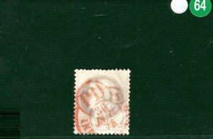FRANCE Classic Stamp Scott.52 4c Grey CERES Used SUPERB RED 1875 CDS SGREEN64 