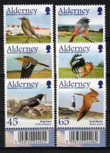 ZAYIX Alderney 233-238 MNH Migrating Birds Wildlife Nature 101623SM39