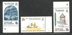 Album Treasures Tristan da Cunha Scott # 368-71 Shipwrecks Set & SS MNH 2 Scans