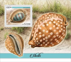 LIBERIA- 2023 - Shells - Perf Souv Sheet -Mint Never Hinged