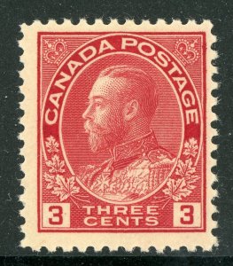 Canada 1922 KGV 3¢ Carmine Admiral Scott 109 MNH V752