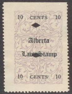 CANADA REVENUE  AL 1a   F/VF   DOUBLE BACKGROUND