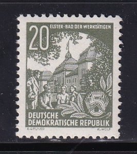 German Democratic Republic  DDR  #195  MNH 1954  definitives  20p  redrawn