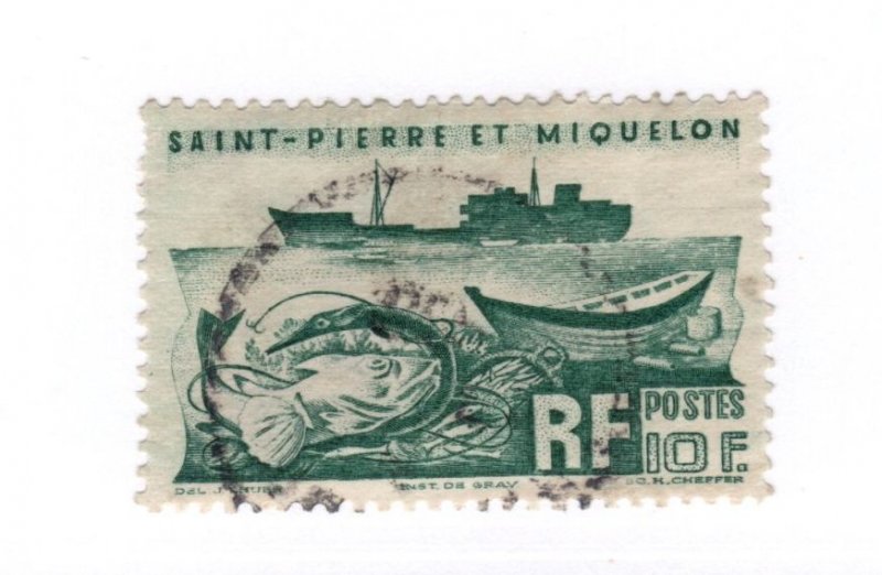 Saint Pierre and Miquelon #339 Used - Stamp - CAT VALUE $3.25