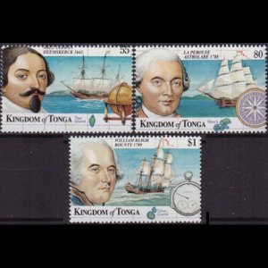 TONGA 1999 - Scott# 1014-6 Explorers 55s-1p NH