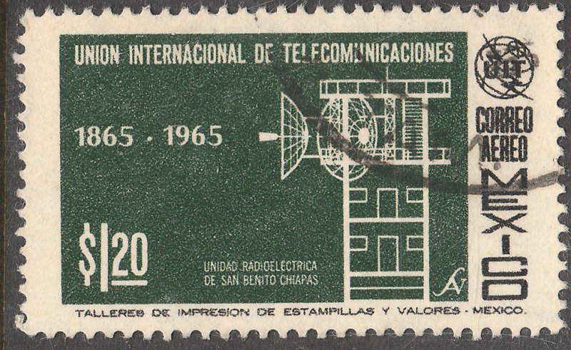 MEXICO C304, Centenary of the I. T. U., USED. VF. (634)