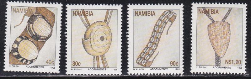 Namibia # 787-790, Traditional Adornments - Jewelry, NH, 1/2 Cat