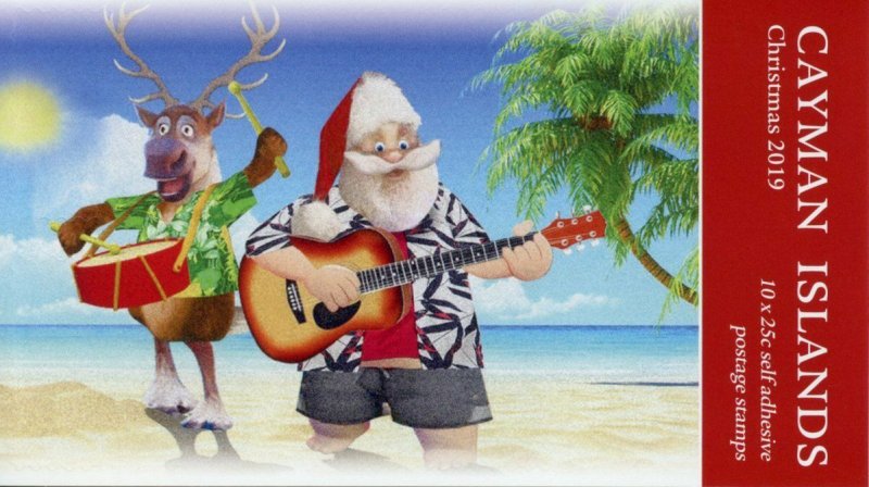 Cayman Islands Christmas Stamps 2019 MNH Santa Reindeer Trees 10v S/A Booklet