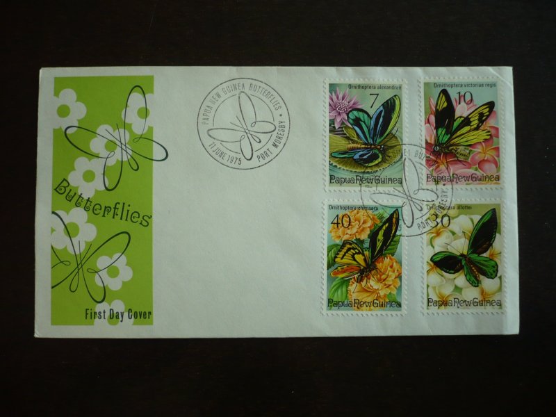 Postal History - Papua New Guinea - Scott# 415-418 - First Day Cover