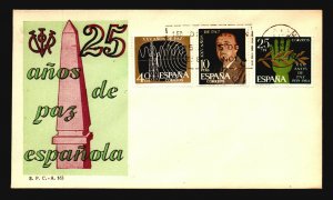 Spain 1964 25th De Paz Series FDC - L1187 