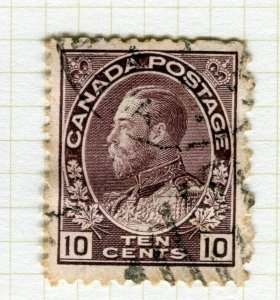 CANADA; 1911-22 early GV issue used Shade of 10c. value